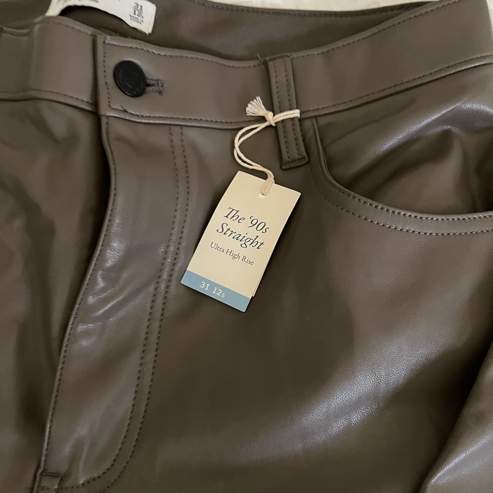 Abercrombie Leather Pants - Picture 2 of 4